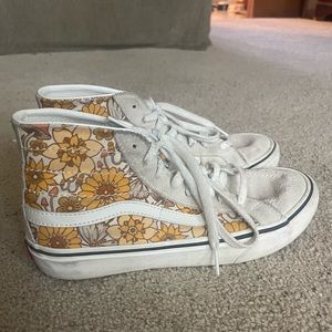 Floral High Top Vans